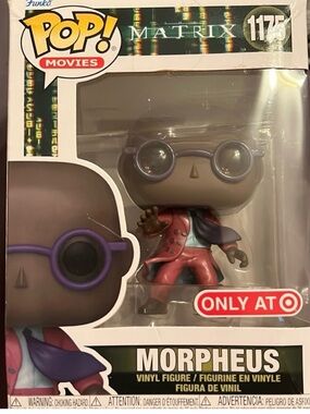 Funko Morpheus Vinyl Figure with Purple Glasses and Red Suit